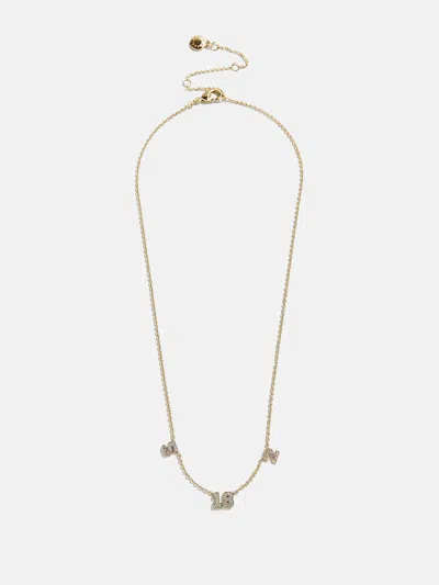 Baublebar Varsity Number Custom Necklace In Gold