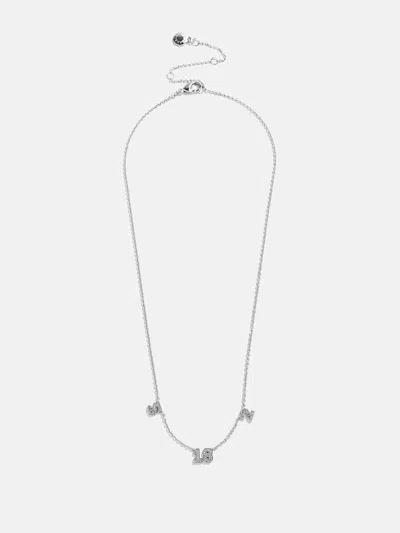 Baublebar Varsity Number Custom Necklace In Gray