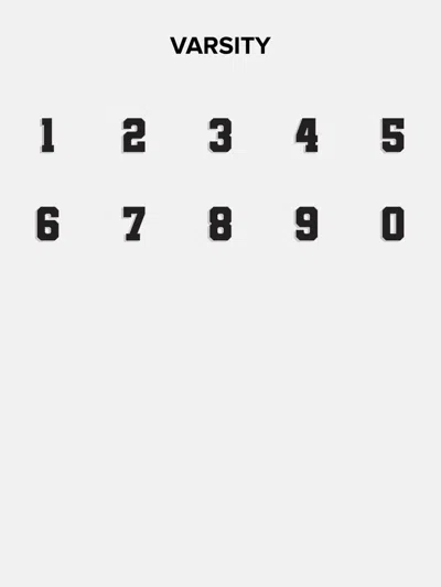 Baublebar Varsity Number Custom Ring In Gray