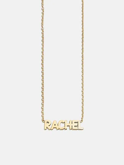 Baublebar Waterproof Kids' Custom Nameplate Necklace In Gold