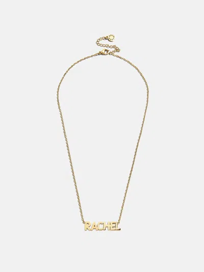 Baublebar Waterproof Kids' Custom Nameplate Necklace In Gold
