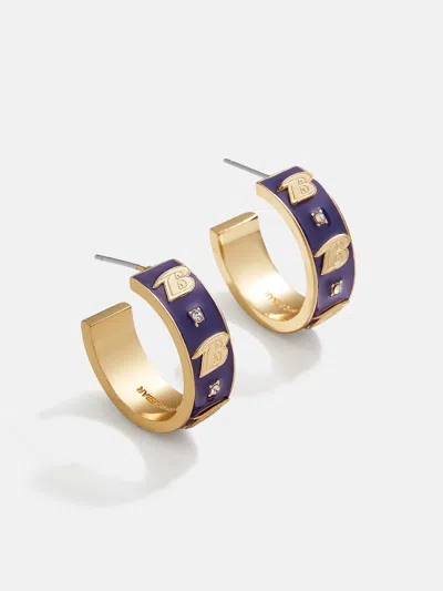 Baublebar Wear By Erin Andrews X  Enamel Hoop Earrings In Blue
