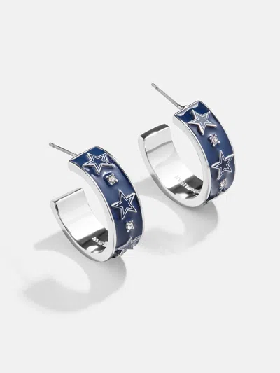 Baublebar Wear By Erin Andrews X  Enamel Hoop Earrings In Blue