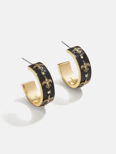 Baublebar Wear By Erin Andrews X  Enamel Hoop Earrings In Black