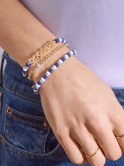 Baublebar Wear By Erin Andrews X  Los Angeles Dodgers Bracelet Set In Multi
