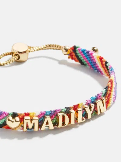 Baublebar Woven Kids' Custom Friendship Bracelet In Multi