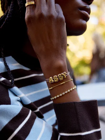 Baublebar Wrapped Up Bubble Waterproof Custom Cord Bracelet In Brown