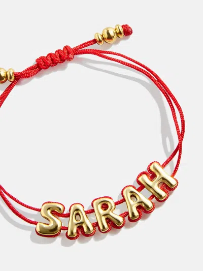Baublebar Wrapped Up Bubble Waterproof Custom Cord Bracelet In Red