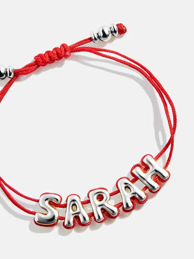 Baublebar Wrapped Up Bubble Waterproof Custom Cord Bracelet In Red