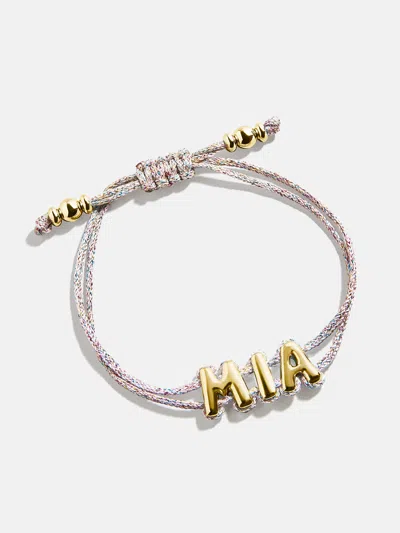 Baublebar Wrapped Up Bubble Waterproof Custom Metallic Cord Bracelet In Gold