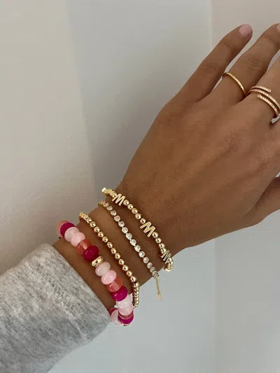 Baublebar Marjorie Beaded Bracelet In Pink