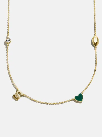 Baublebar Michigan State University Spaced Charm Necklace In Gold