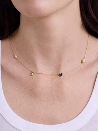 Baublebar Michigan State University Spaced Charm Necklace In Gold