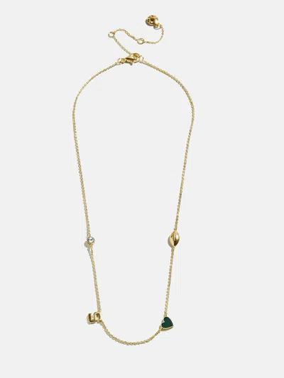 Baublebar Michigan State University Spaced Charm Necklace In Gold