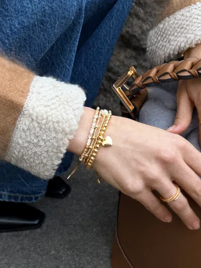 Baublebar Millie Bubble Heart Pisa Bracelet In Burgundy