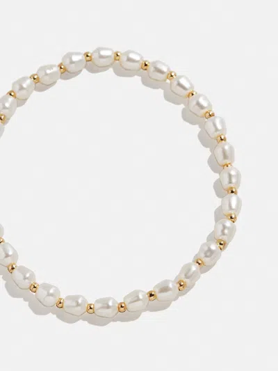 Baublebar Pearl Stretch Bracelet In Gold