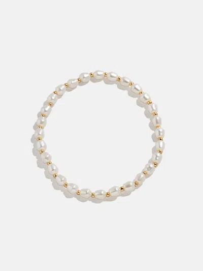 Baublebar Pearl Stretch Bracelet In Gold