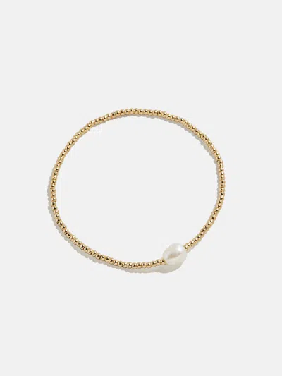 Baublebar Pearl Stretch Bracelet In Gold