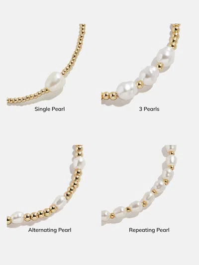 Baublebar Pearl Stretch Bracelet In Gold
