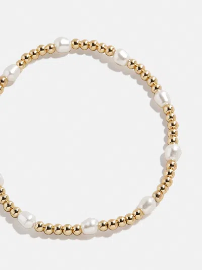 Baublebar Pearl Stretch Bracelet In Gold
