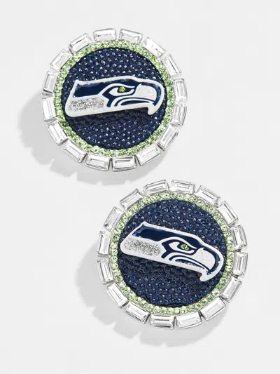 Baublebar Seattle Seahawks Nfl Statement Stud Earrings In Blue