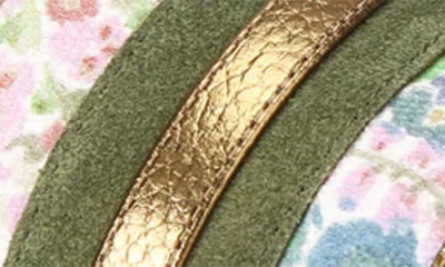 Kurt Geiger London Floral Couture Southbank Slide Sandal In Multi