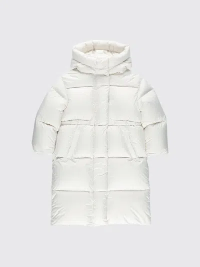 Il Gufo Girls Flared Down Jacket With Hood In White