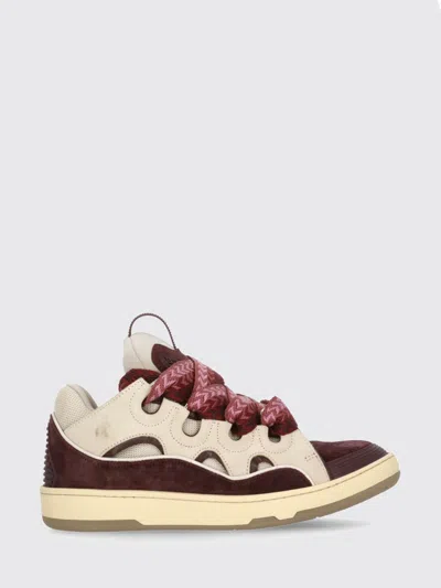 Lanvin Sneakers  Men Color Beige In Multi