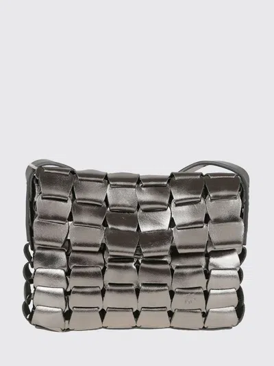 Dragon Diffusion Link Pochette Leather In Gray