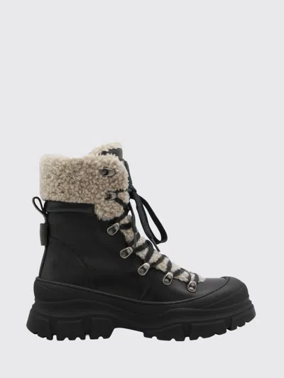 Brunello Cucinelli Flat Ankle Boot  Woman Color Black In Black