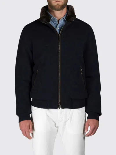 Moorer Coat  Men Color Blue In Multi