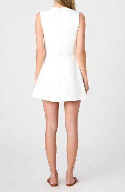 French Connection Lula Ponte Skater Mini Dress In Summer White