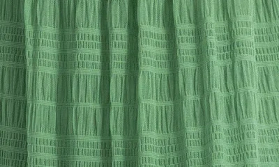 Max Studio Mock Neck Lace Mesh Dress In Green