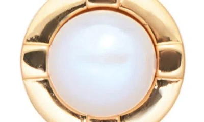 St. Moran Thales Freshwater Pearl Stud Earrings In Gold