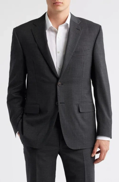 Canali Siena Regular Fit Check Stretch Wool Suit In Multi