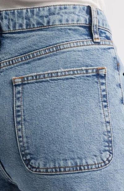 Frame The Modern Pocket Wide Leg Jeans In Charge In Blue