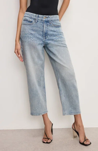 Good American Sculpting Corset Strapless Bodysuit In Blue