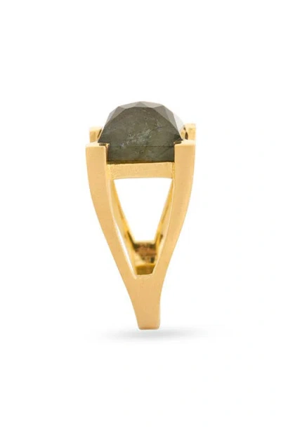 Dean Davidson Mini Plaza Labradorite Ring In Brown