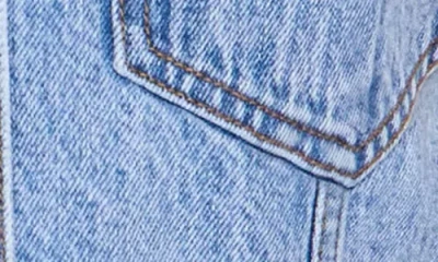 Pistola Gia Fitted Collarless Vest In Gaze In Blue