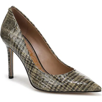 Sam Edelman Hazel Pointed Toe Pump In Gray