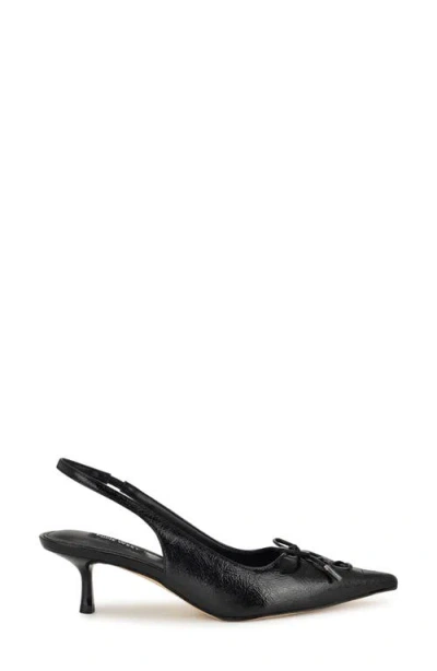 Nine West Women's Anora Lace-up Slingback Pumps In Black