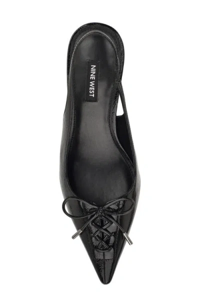 Nine West Women's Anora Lace-up Slingback Pumps In Black