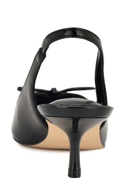 Nine West Women's Anora Lace-up Slingback Pumps In Black