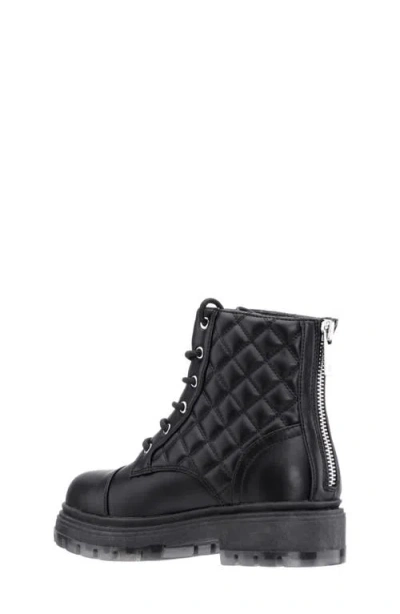 Nina Kids' Diana Combat Boot In Black