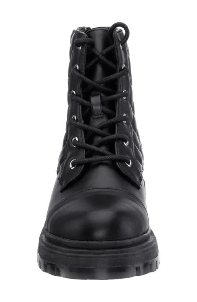 Nina Kids' Diana Combat Boot In Black