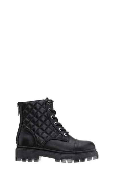 Nina Kids' Diana Combat Boot In Black