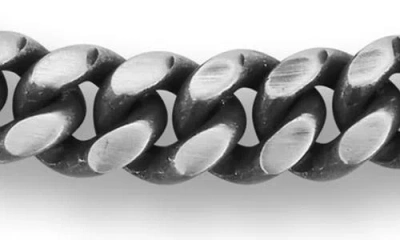 Yield Of Men Oxidized 5mm Curb Chain Bracelet In Metallic