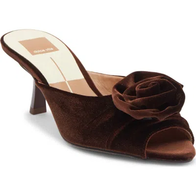 Dolce Vita Cloris Rosette Peep Toe Mule In Multi