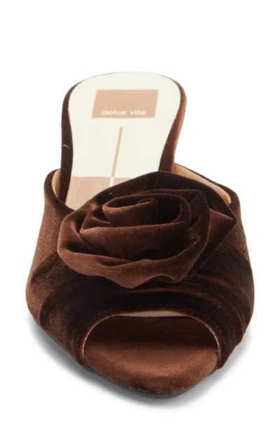 Dolce Vita Cloris Rosette Peep Toe Mule In Multi