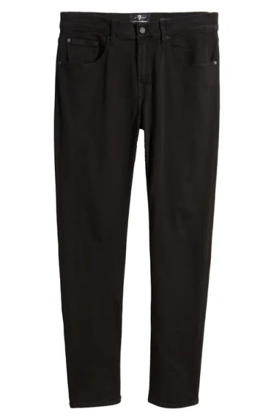 7 For All Mankind Luxe Performance Plus Slimmy Taper Jeans In Black